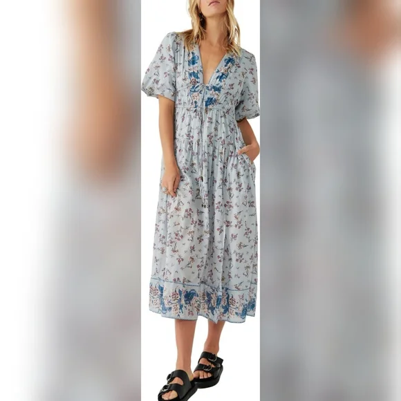 chinese dress ladies Lysette Maxi- Tea Combo ~ Free People – Arizonia Rose